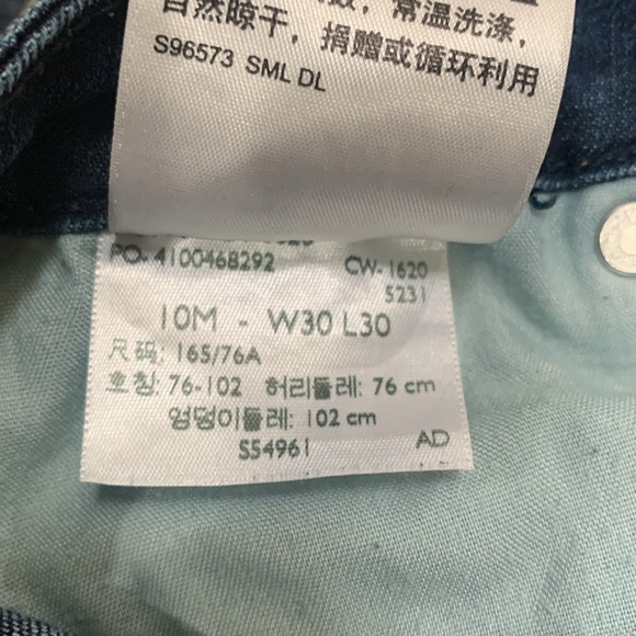 Levi Strauss midrise slim cotton/polyester/elastane denim W30,L30 straight leg. - Picture 6 of 13